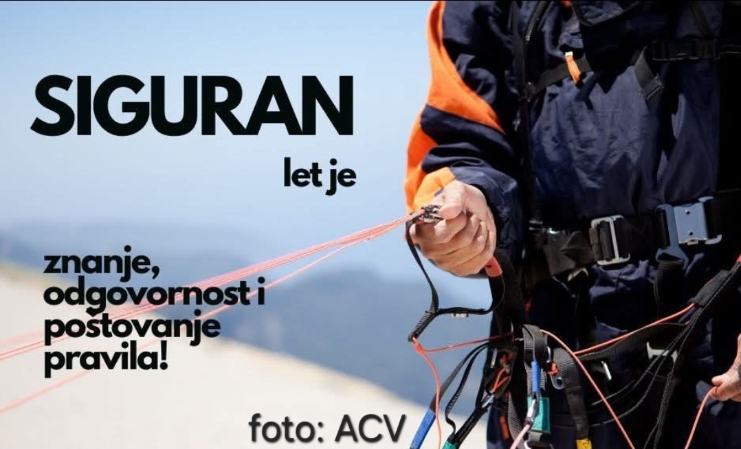 ACV: Poštujte propise pri letenju paraglajderom
