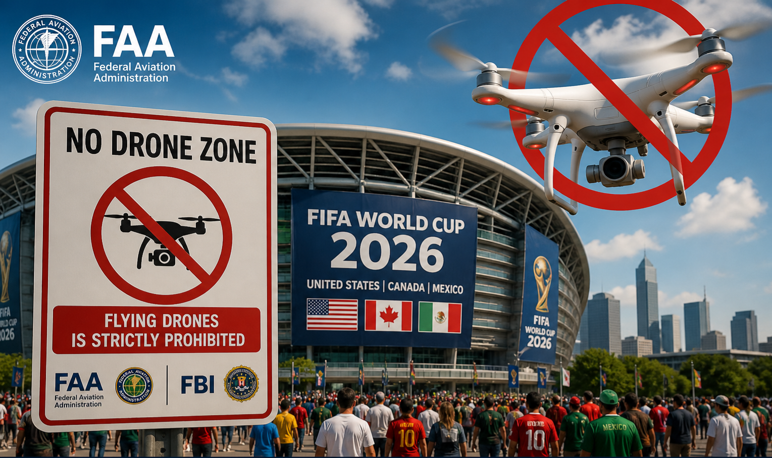 Svjetsko fudbalsko prvenstvo 2026: Stadioni će biti “no-drone zone”